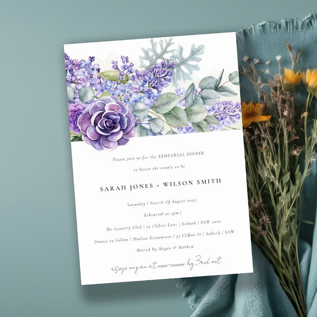 Invitation Dîner de répétition de la faune des eucalyptus suc (Créateur téléchargé)