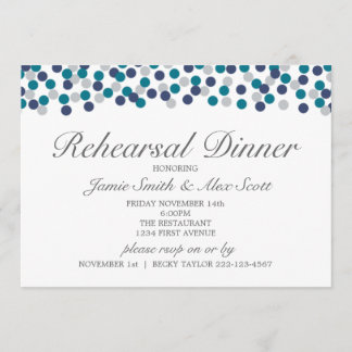 Invitation Dîner de répétition de la Polka grise de la marine