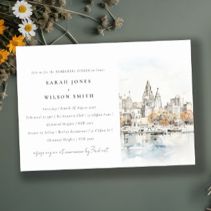 Invitation Dîner de répétition de l'aquarelle de Kansas City 
