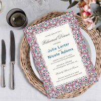 Dîner de répétition de mandala à géométrie de trei