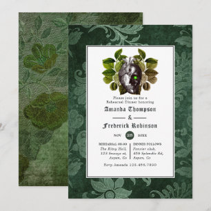 Invitation Dîner de répétition de mariage gothique de Witchwo