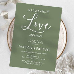 Invitation Dîner de répétition de mariage 'Tout ce dont vous
