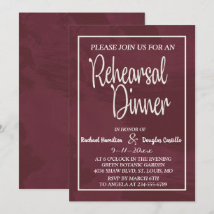 Invitation Dîner de répétition de Parties scintillant de Bour