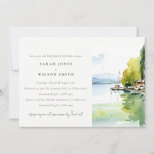 Invitation Dîner de répétition de paysage du lac Léman Suisse