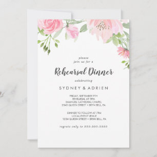 Invitation Dîner de répétition de printemps