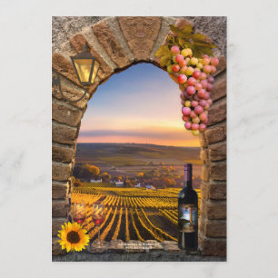 Invitation Dîner de répétition de vignoble vinicole Invitatio