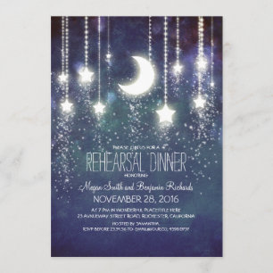 Invitation Dîner de répétition des étoiles de la lune et des 