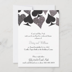 Invitation Dîner de répétition Destinas Vegas Faux Parties sc
