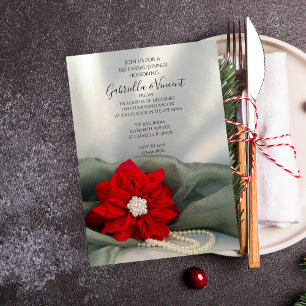 Invitation Dîner de répétition d'hiver sur les perles de Poin
