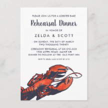 Dîner de répétition du Mariage de homard rustique