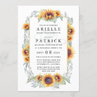 Dîner de répétition du pays de tournesol Invitatio