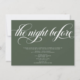 Invitation Dîner de répétition élégant