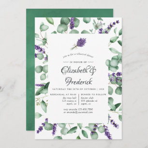 Invitation Dîner de répétition Eucalyptus et Lavender
