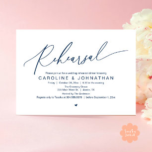 Invitation Dîner De Répétition La Nuit Avant La Fête De Maria