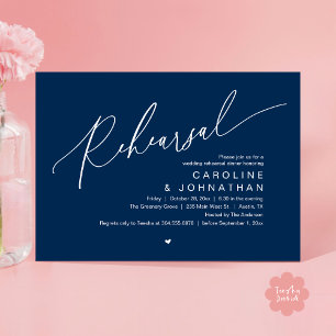 Invitation Dîner De Répétition, La Nuit Avant La Fête Du Mari