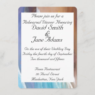 Invitation Dîner de répétition mariage