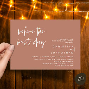 Invitation Dîner de répétition mariage, avant le meilleur jou