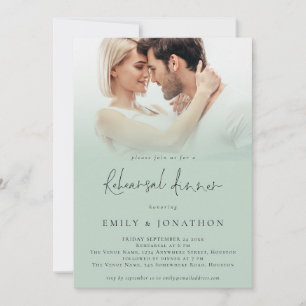 Invitation Dîner de répétition Mariage de Sage de script phot
