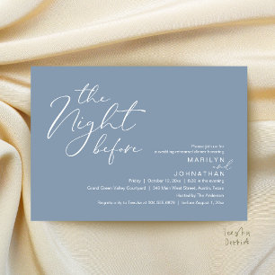 Invitation Dîner de répétition moderne la veille du mariage