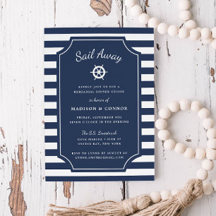 Invitation Dîner de répétition Nautique