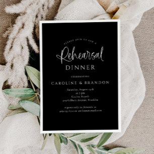 Invitation Dîner de répétition simple et élégant