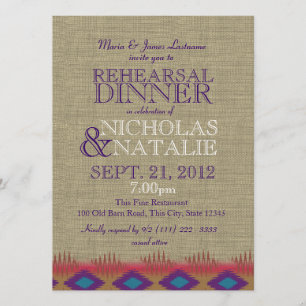 Invitation Dîner de répétition Sud-Ouest