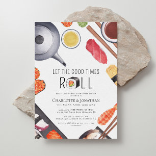 Invitation Dîner de répétition sur le thème du Sushi moderne