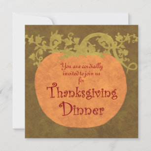 Invitation Dîner de Thanksgiving
