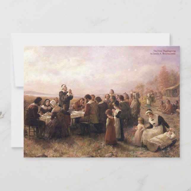 Invitation Dîner de Thanksgiving (Devant)