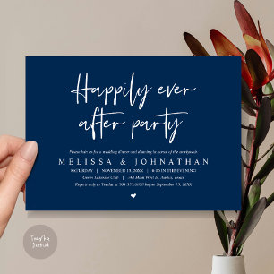 Invitation Dîner d'Elopement mariage, Heureusement toujours a