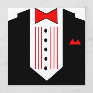Invitation Dîner d'invitation de Tuxedo avant le bal officiel