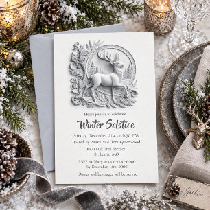 Invitation Dîner du cerf mâle au solstice d'hiver 