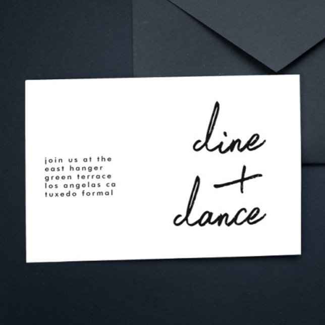 Invitation Dîner et danse personnalisés moderne Accueil de ma (Créateur téléchargé)