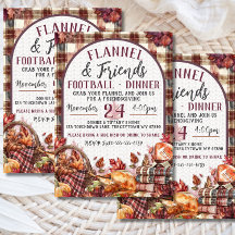 Dîner Flannel & Friends Football Friendsgiving