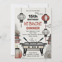 Dîner Hibachi d'anniversaire personnalisé Lanterne