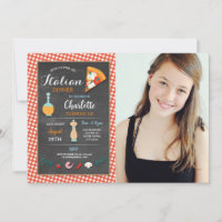 Dîner italien Anniversaire de la fête Chalk Pizza