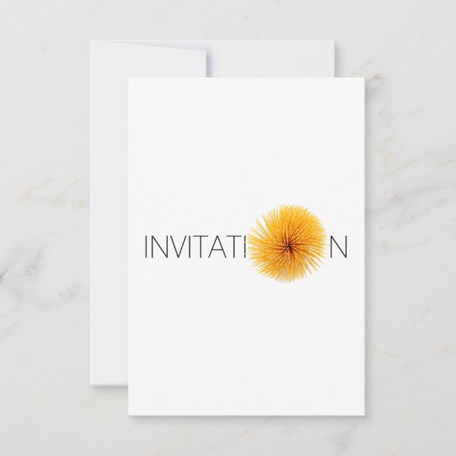 Invitation dîner italien personnalisé (Devant)