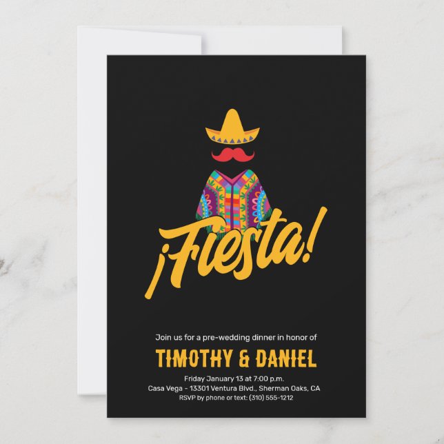 Invitation Diner mexicain (Devant)