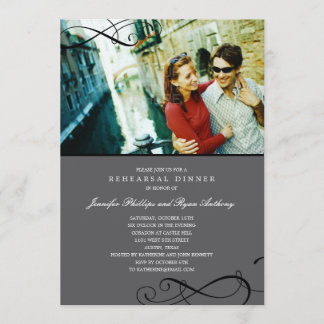 Invitation Dîner ou Wedding shower de répétition des manuscri