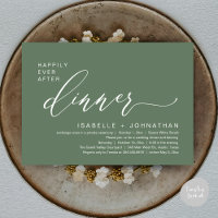 Dîner Romantique de Mariage Intime avec une Fin He