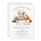 Invitation dîner rustique Friendsgiving