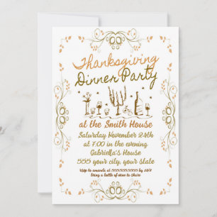 Invitation Dîner Thanksgiving