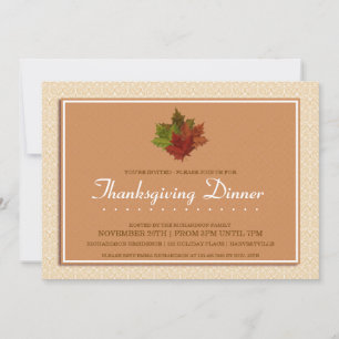 Invitation Dîner Thanksgiving