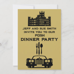 Invitation Dîner Thème Downton