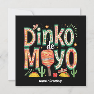 Invitation Dinko de Mayo Funny Cinco de Mayo Pickleball Pun