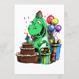 Invitation Dino Anniversaire Pour 4 Ans