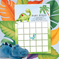 Dino Delight Baby shower Bingo Jeu