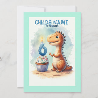 Invitation Dino Turin 6 Anniversaire