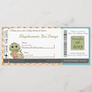 Invitation Dinos Jouer Dinosaures T Rex Baby shower Invitatio