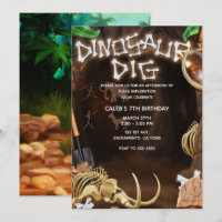 DINOSAUR DIG Bones Mystery Cave fête d'anniversair